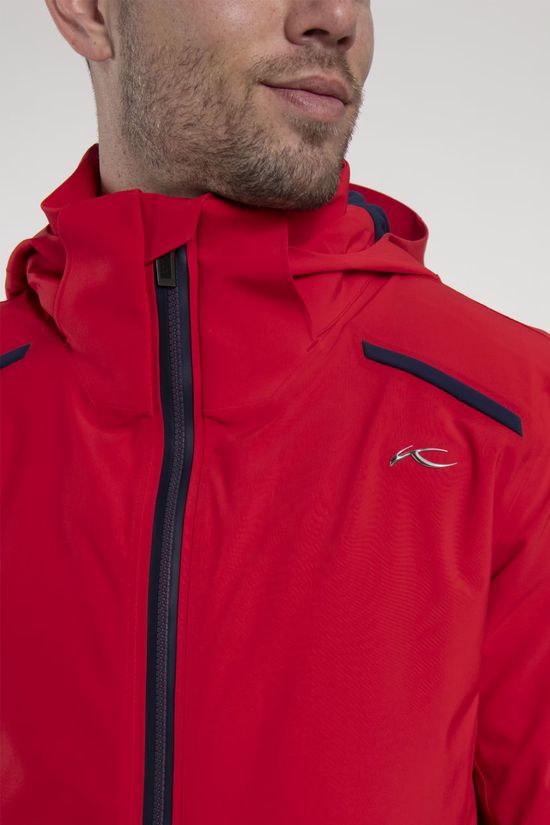Kjus Mens Cirque Ski Jacket Chili/Kjus Navy
