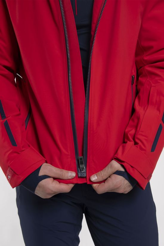 Kjus Mens Cirque Ski Jacket Chili/Kjus Navy