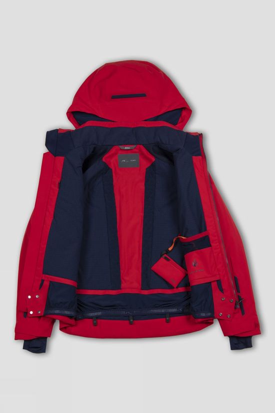 Kjus Mens Cirque Ski Jacket Chili/Kjus Navy