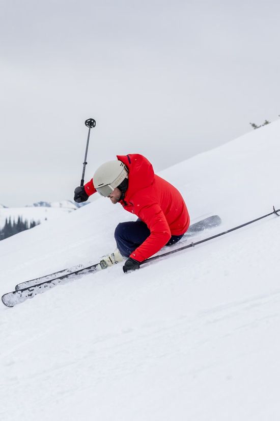 Kjus Mens Cirque Ski Jacket Chili/Kjus Navy