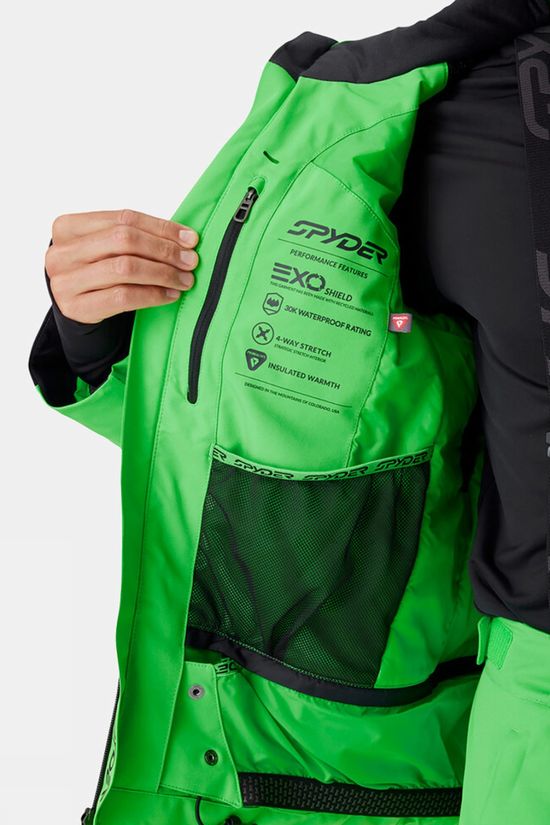 Spyder Mens Titan Ski Jacket Strobe Green