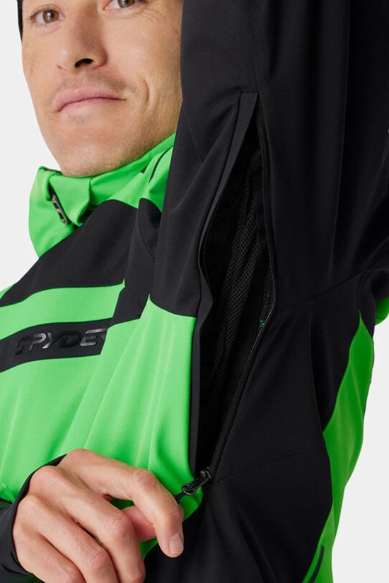 Spyder Mens Titan Ski Jacket Strobe Green