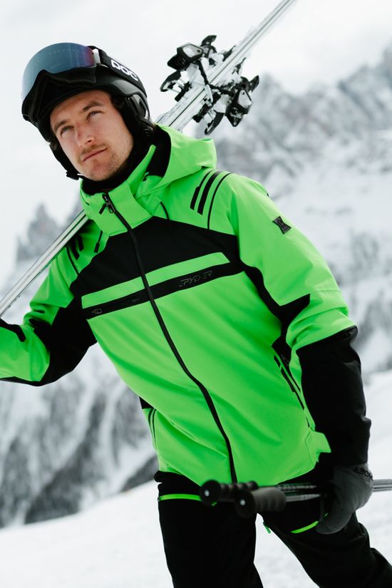 Spyder Mens Titan Ski Jacket Strobe Green