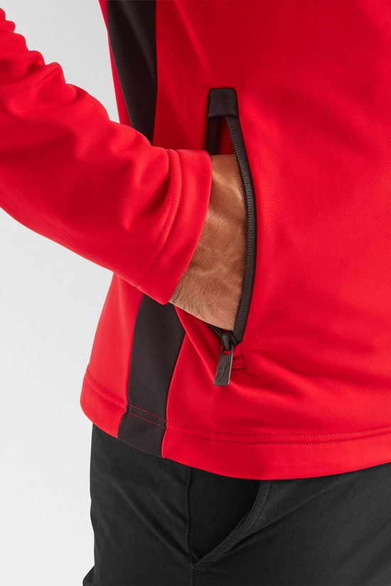 Toni Sailer Sports Mens Damian Full Zip Fleece Signal Red