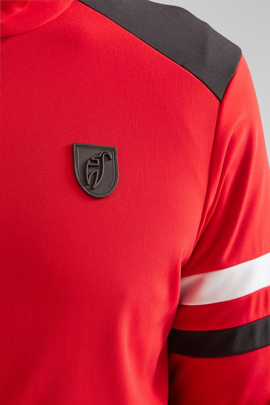 Toni Sailer Sports Mens Damian Full Zip Fleece Signal Red