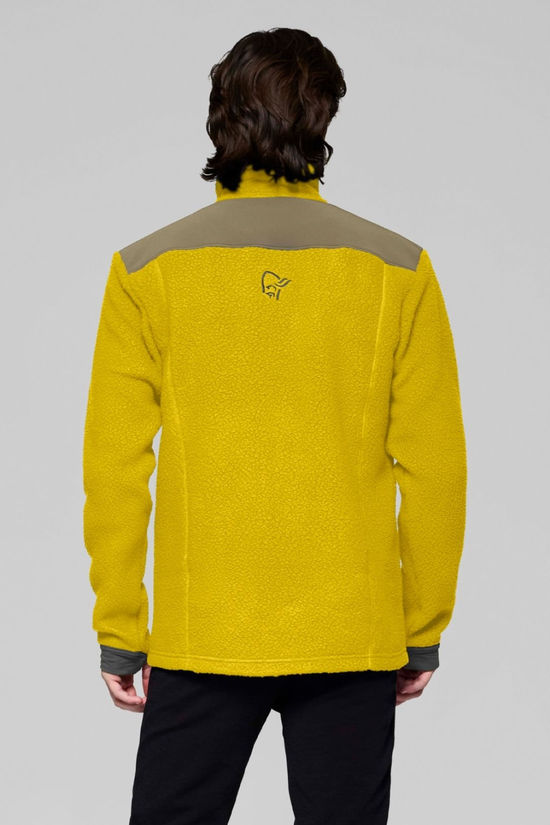 Norrona Mens Trollveggen Warm3 Fleece Jacket  Golden Palm