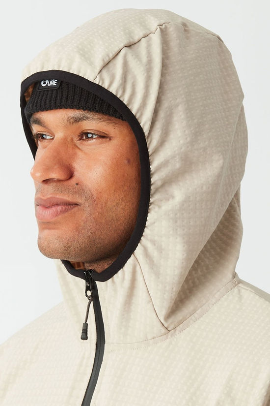 Picture Mens Paraga Quarter Zip Hoodie Pure Cashmere