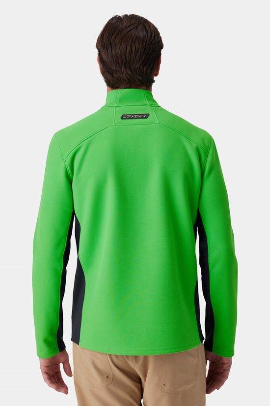 Spyder Mens Bandit Half Zip Fleece Strobe Green