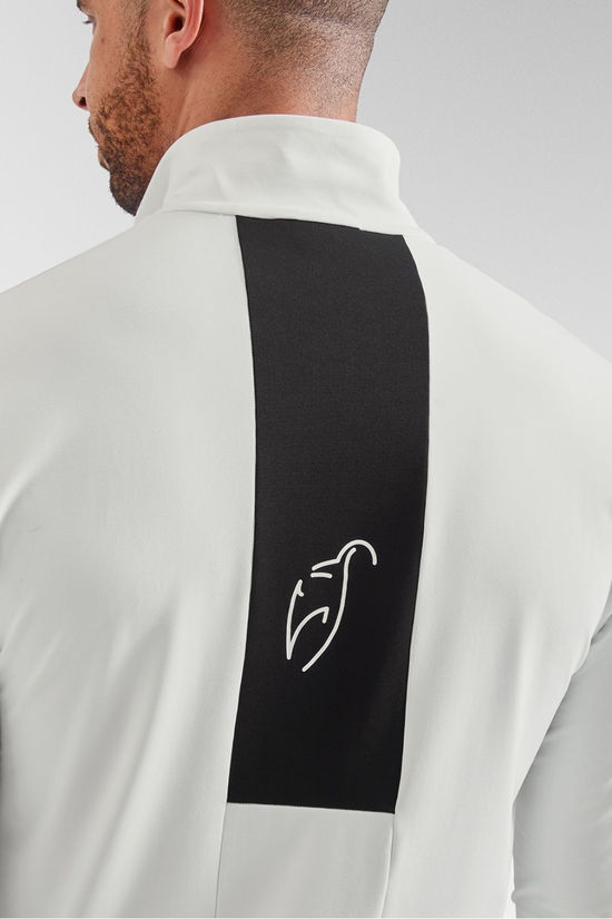 Toni Sailer Sports Mens Olav Half Zip Fleece Bright White
