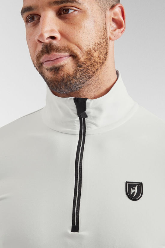 Toni Sailer Sports Mens Olav Half Zip Fleece Bright White