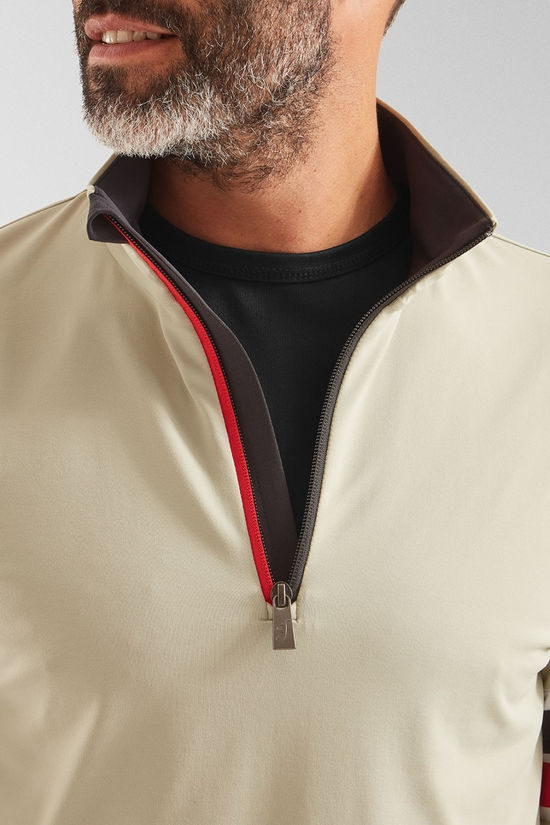 Toni Sailer Sports Mens Mateo Half Zip Fleece  Mineral Earth