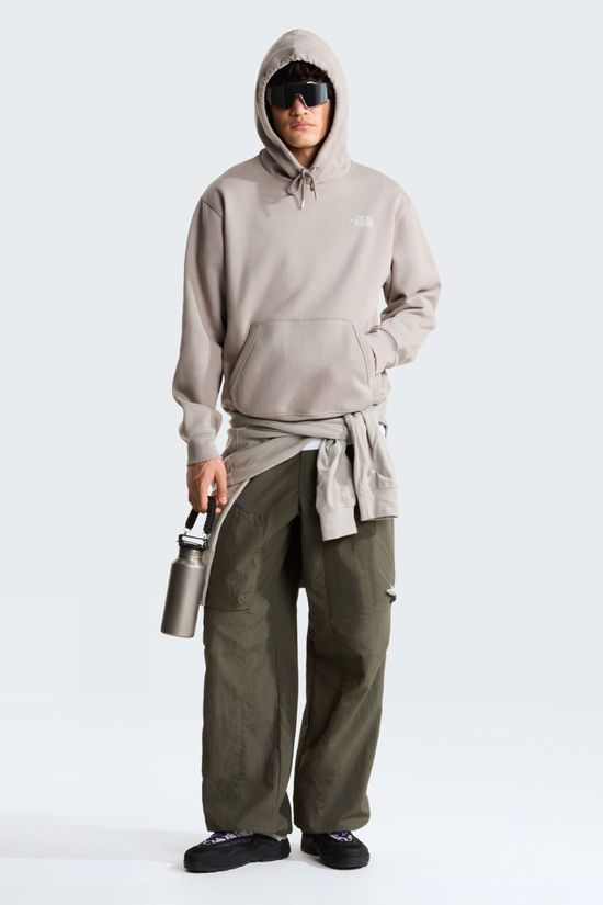 The North Face Mens NSE Slopes Relaxed Graphic Hoodie  Stone Slab