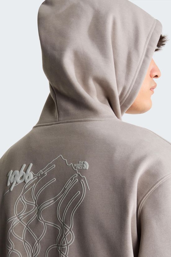 The North Face Mens NSE Slopes Relaxed Graphic Hoodie  Stone Slab