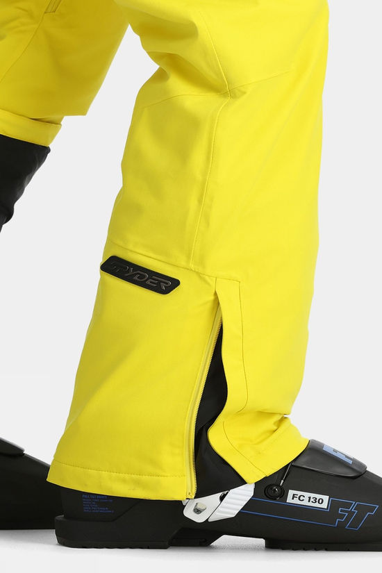 Spyder Mens Dare Ski Pants - Regular  Acid Yellow