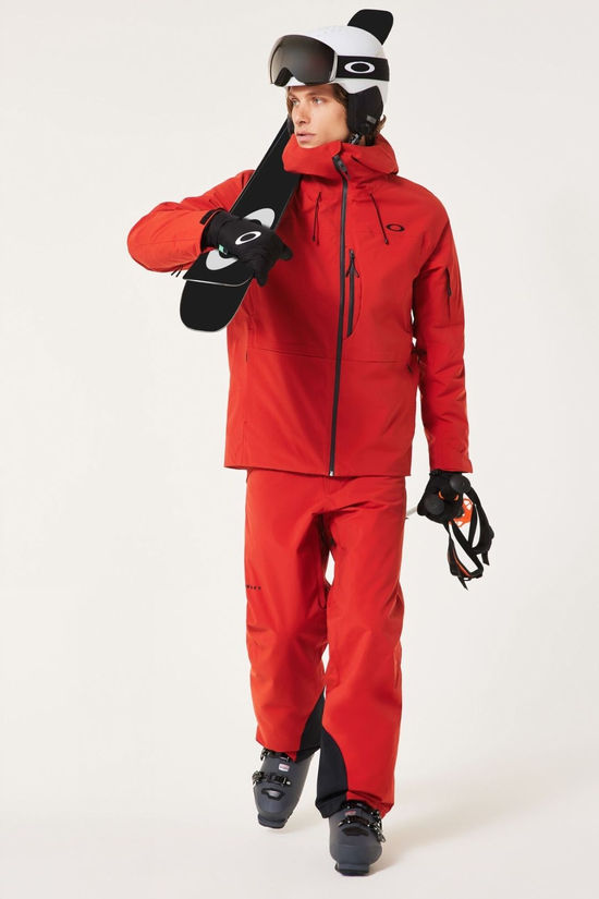 Oakley Mens Canopy Insulated Ski Pants Flame Red