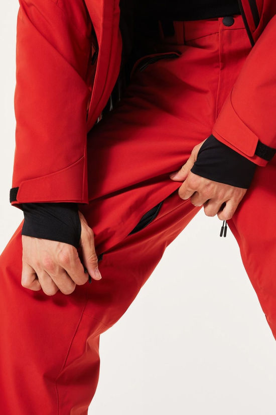 Oakley Mens Canopy Insulated Ski Pants Flame Red