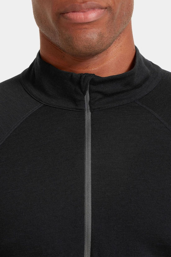 Artilect Mens Boulder 125 Quarter Zip Base Layer Top Black