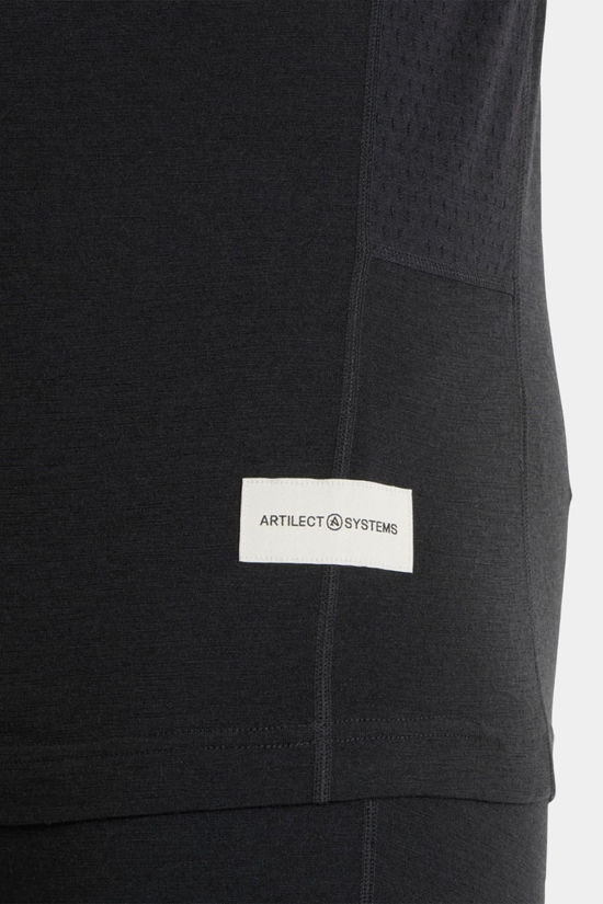Artilect Mens Boulder 125 Quarter Zip Base Layer Top Black
