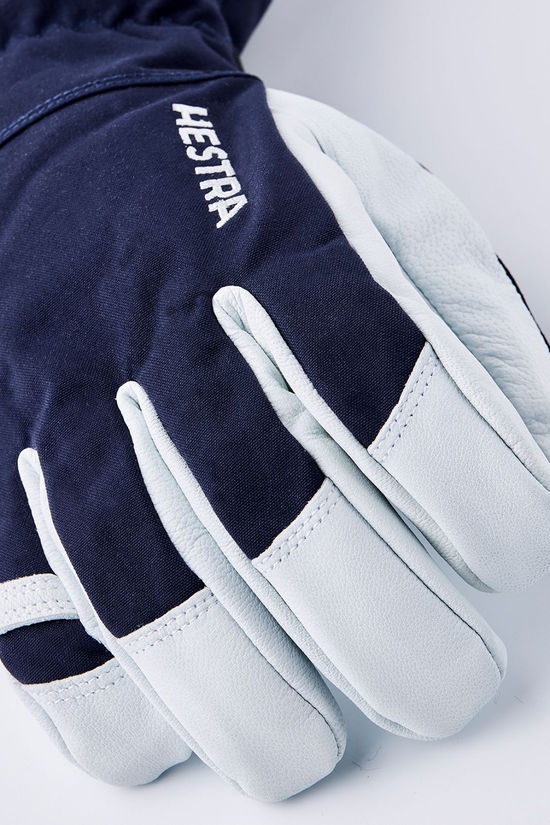 Hestra Army Leather Heli Ski Gloves Navy