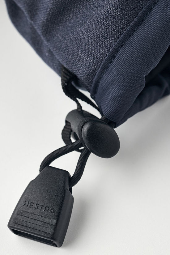 Hestra Powder Gauntlet 5 Finger Ski Gloves Navy/Offwhite