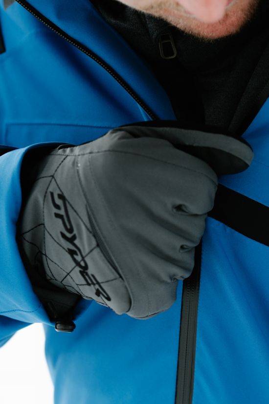 Spyder Mens Overweb Ski Gloves  Polar