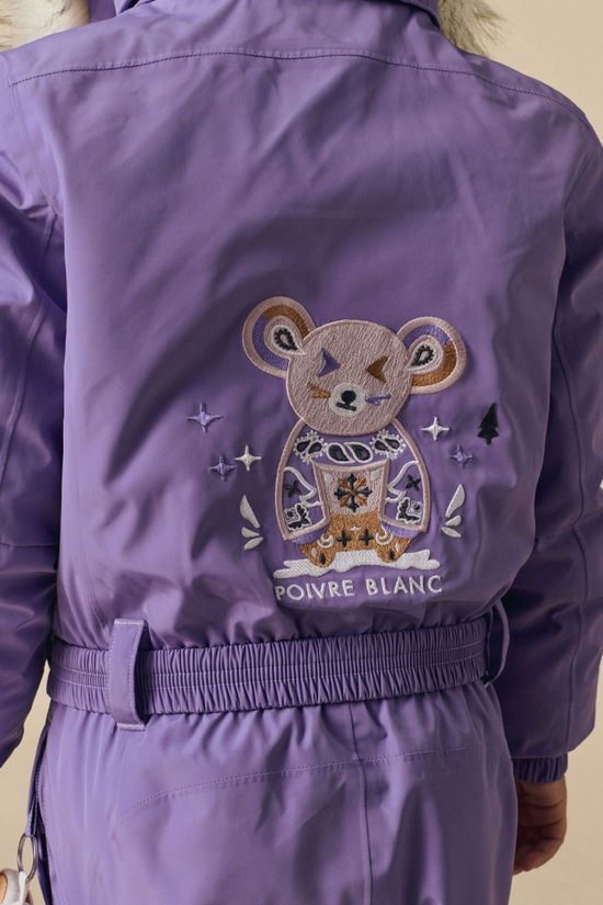 Poivre Blanc Kids Joyce Overall Ski Suits Lavender Purple