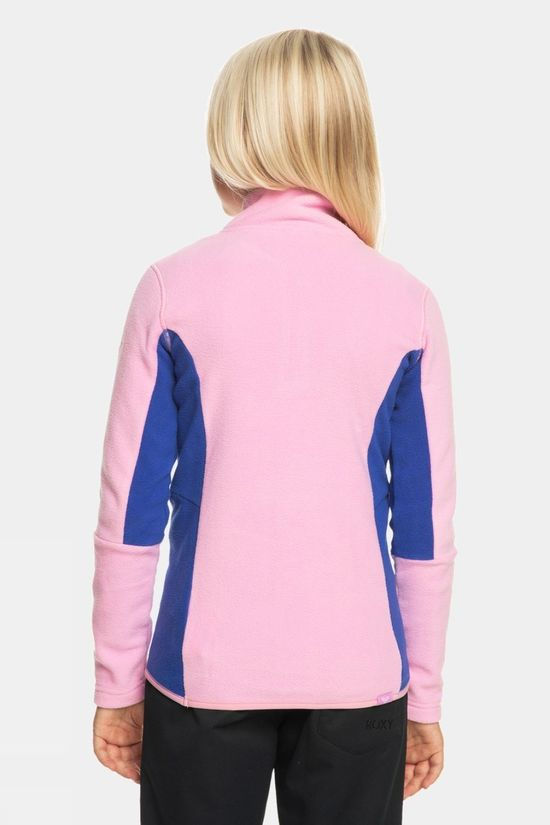 Roxy Girls Sayna Half Zip Fleece Pink Frosting