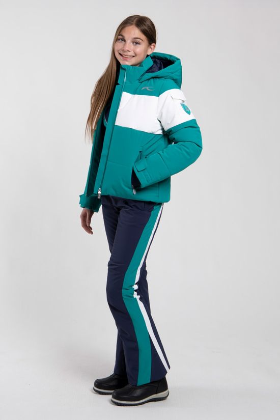 Kjus Girls Skylar Bib Ski Pants Atlanta Blue/Enchanted