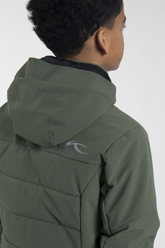 Kjus Boys Edge Ski Jacket 14+ Green Slate/Black