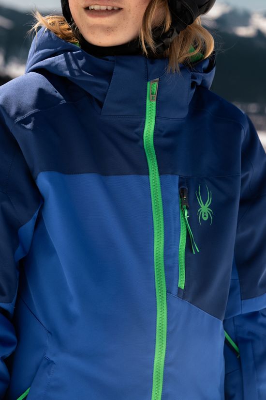 Spyder Kids Leader Ski Jacket Bold Blue