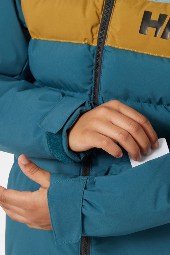 Helly Hansen Juniors Cyclone Ski Jacket  Dark Creek