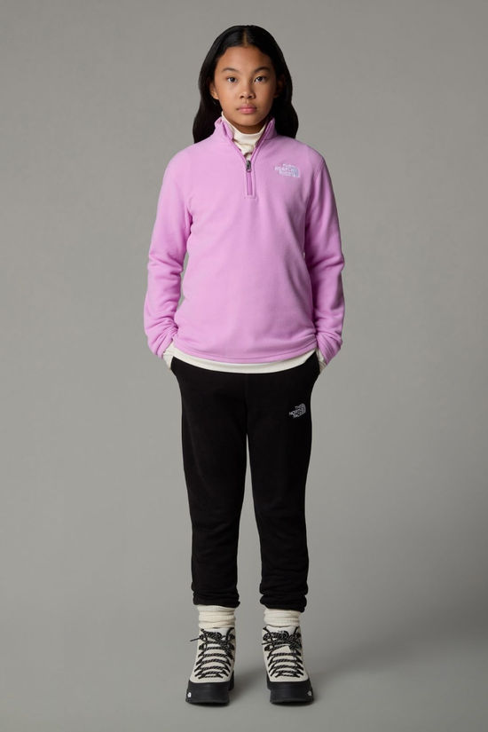 The North Face Teen Glacier Quarter Zip Fleece 14+ Dragonfruit