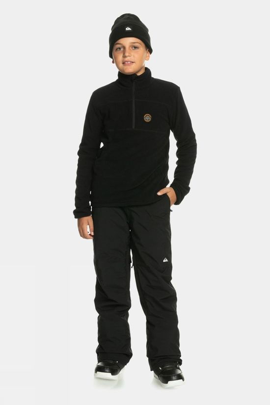 Quiksilver Youth Aker Half Zip Fleece True Black