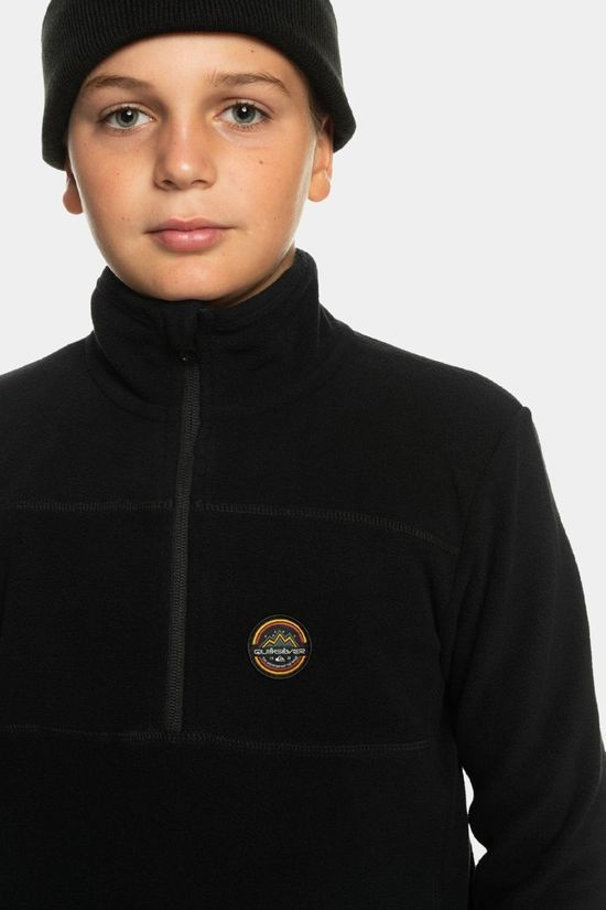 Quiksilver Youth Aker Half Zip Fleece True Black