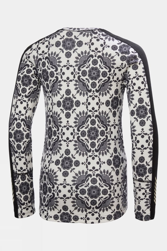 Helly Hansen Juniors Graphic Lifa Merino Base Layer Set 14+ Black Aop