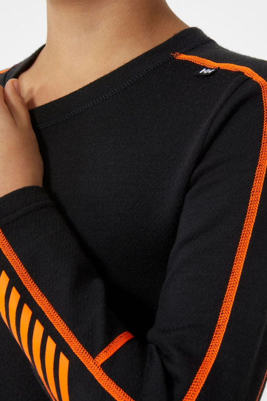 Helly Hansen Juniors Lifa Merino Midweight Base Layer Set Black