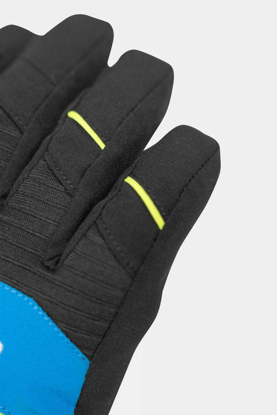Reusch Kids Maxim GTX Gloves Black/Brilliant Blue/Safety Yellow