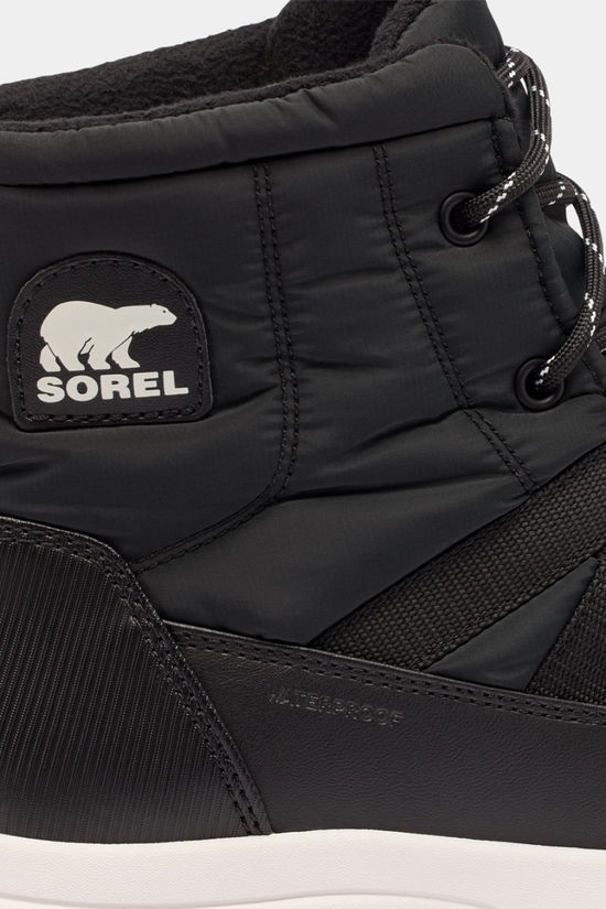 Sorel Womens Whitney III Mid Waterproof Snow Boots Black/Sea Salt