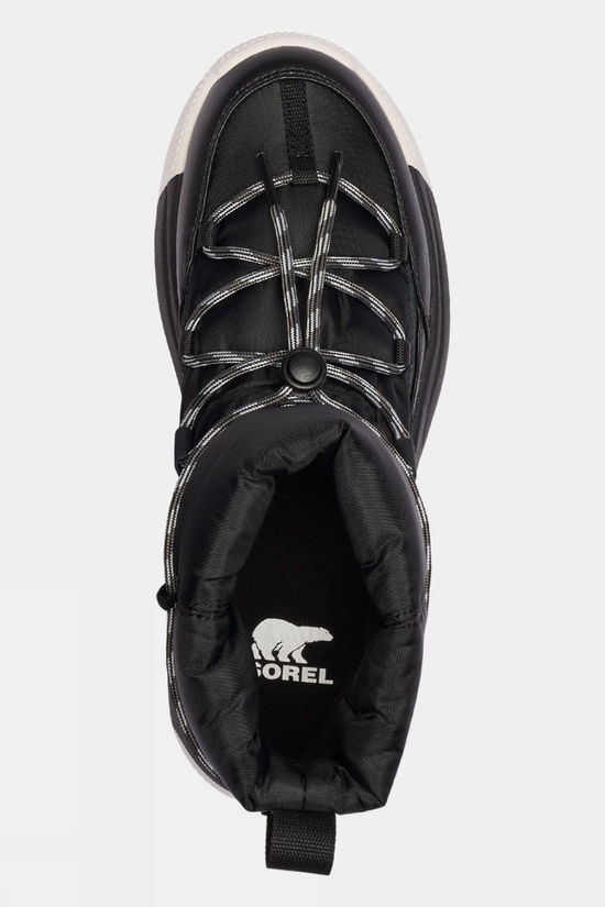 Sorel Womens Whitney III Slip-On Waterproof Snow Boots Black/ Sea Salt
