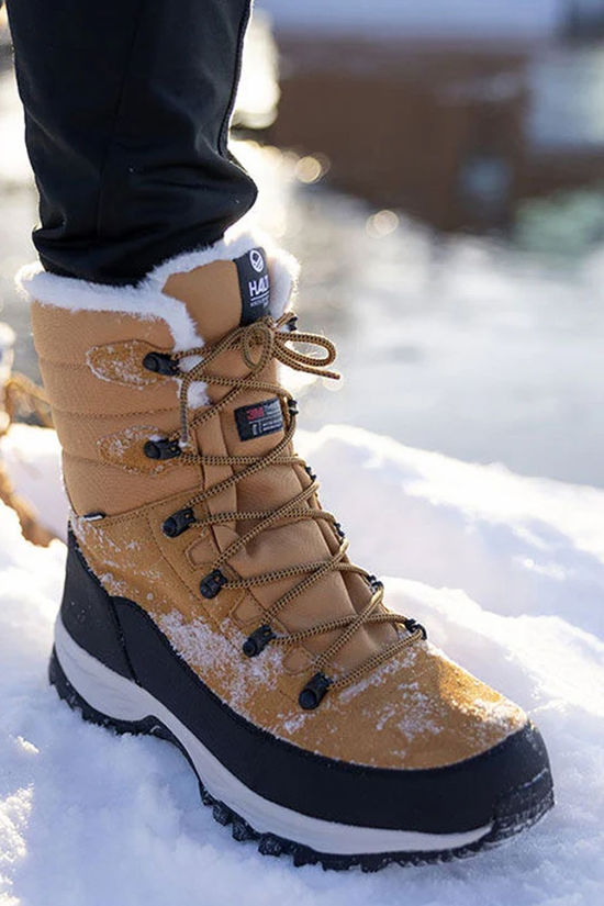 Halti Mens Tornio Mid Winter Snow Boots Nugget Gold
