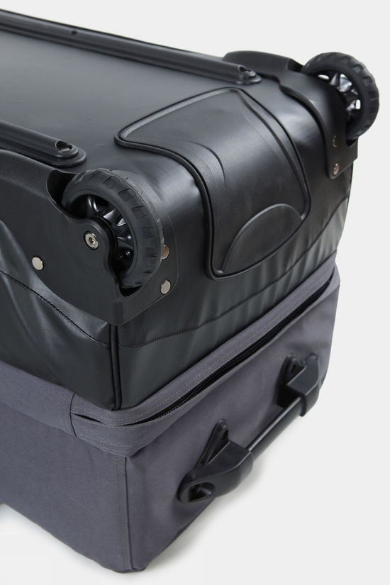 Snow and Rock 105L Split Level Wheeled Roller Bag Black