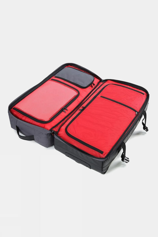 Snow and Rock 105L Split Level Wheeled Roller Bag Black