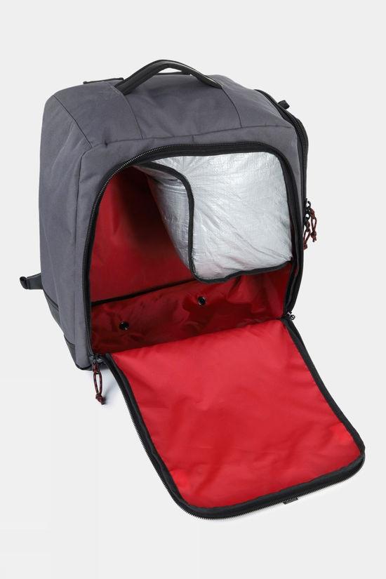 Snow and Rock Utility Boots and Helmet Ski Backpack Black