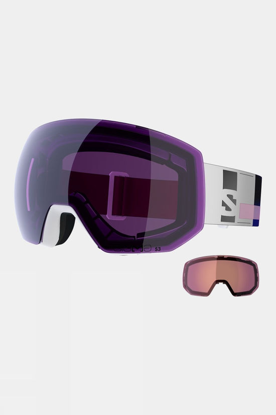 Salomon Radium Pro Sigma Goggles + Extra Lens White Addikt/Sigma Sky Blue/Sigma Light Blue