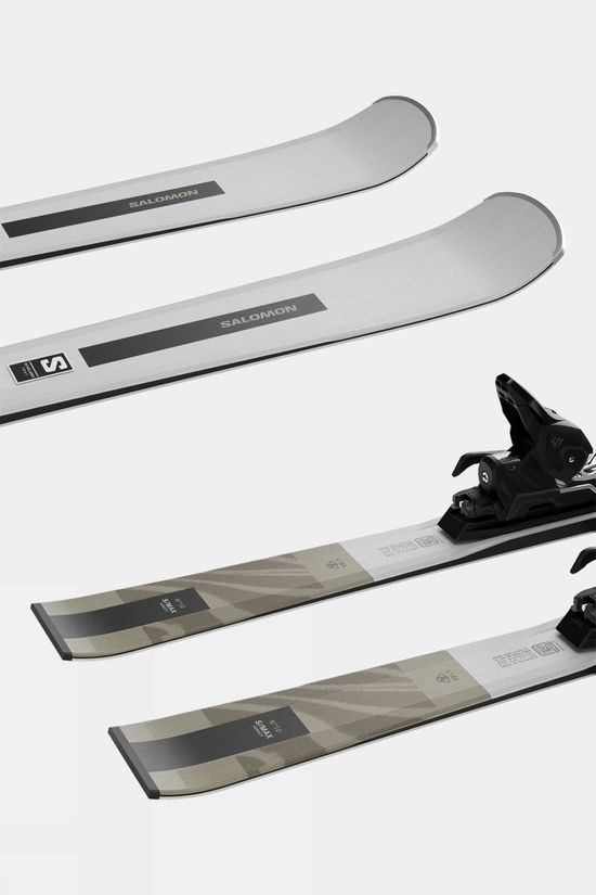 Salomon Womens S/Max N°10 Skis With M10 GW Bindings Silver Met./Light Bronze Met./Black