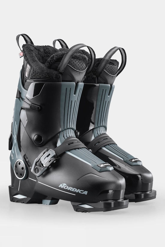 Nordica Womens HF 85 (GW) Ski Boots Black-Green-Aquamarine