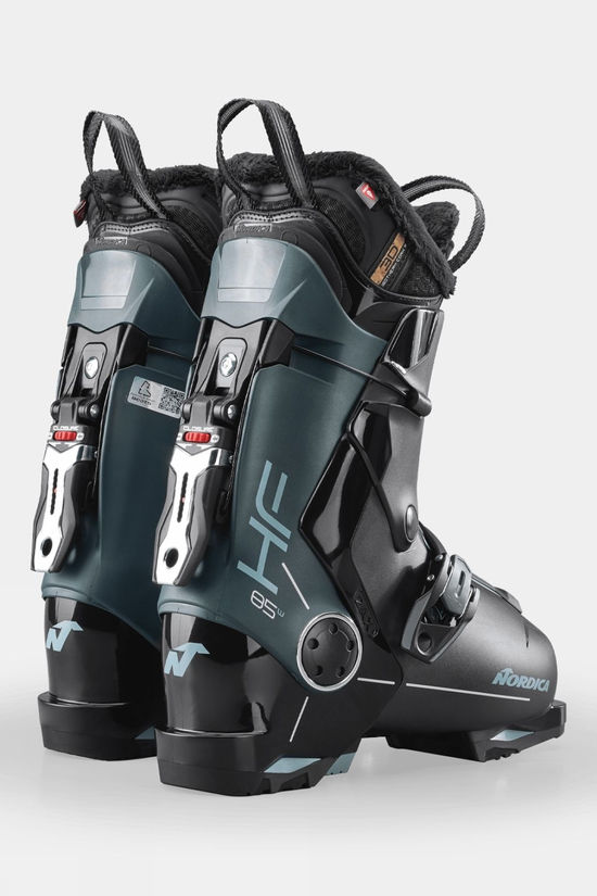 Nordica Womens HF 85 (GW) Ski Boots Black-Green-Aquamarine