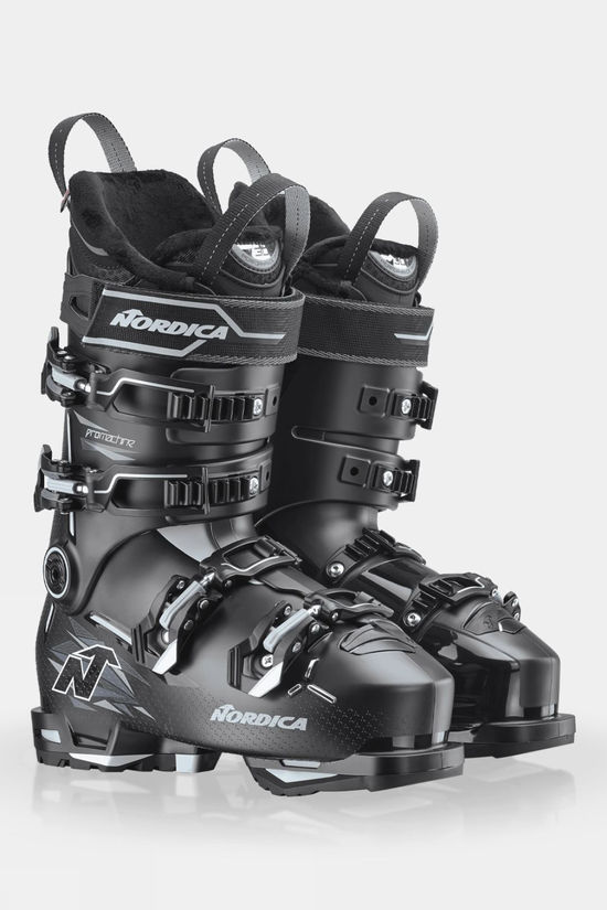 Nordica Womens Promachine 3 95 (GW) Ski Boots Black-Light Blue-White