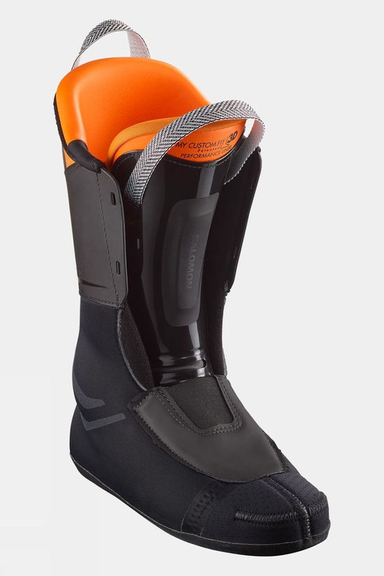 Salomon Mens S/Pro Alpha 100 On-Piste Ski Boots Black/Dark Grey Met/Orange Tiger