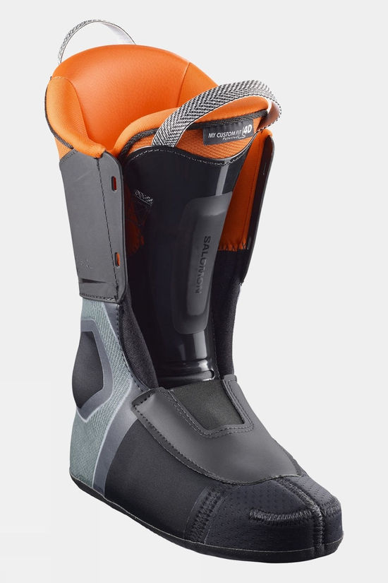 Salomon Mens S/Pro Supra BOA 110 GW Ski Boots Black Hematite Met. Orange Tiger